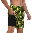 thumbnail image 2 of Sikiie goose and hearts Print Men's Double Layer Swimming Trunks, Adjustable Waistband and Pockets Sports Swimming Trunks, Beach Swimwear-Medium, 2 of 6