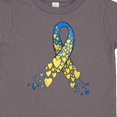 thumbnail image 4 of Inktastic Down Syndrome Awareness Blue and Yellow Hearts Ribbon Boys or Girls Toddler T-Shirt, 4 of 5