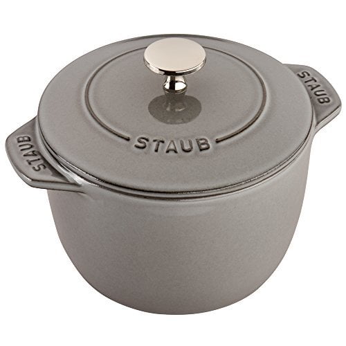 Staub 1.5‑Qt Petite French Oven – Graphite Grey | Enameled Cast Iron Cocotte, Made In France 2 thumbnail image