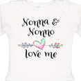 thumbnail image 4 of Inktastic Nonna and Nonno Love Me Heart Grandchild Boys or Girls Long Sleeve Baby Bodysuit, 4 of 5