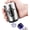 Rock-Silver, variant on Automatic Beer Bottle Opener with Magnetic Cap Catcher, Stainless Steel One Handed Lid Opening Spring Loaded Push&Pop for Kitchen Home Bar Restaurant Household Utensils Beer Accessories Gift