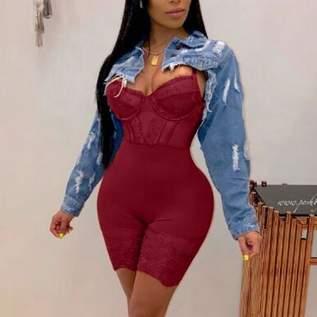 

Yubatuo Lingerie for Women One-Piece Garment Sexy Lingerie Jumpsuit Lace Bodysuit Sexy Underwear