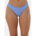 thumbnail image 2 of No Boundaries Women's Seamless Scoop Thong Panty, Sizes XS to XXXL, 2 of 3