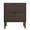 Walnut Merk, variant on Sango Merk Walnut 2-Drawer Nightstand, Grooved Front and Cylindrical Legs