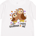 thumbnail image 4 of Inktastic My Grandma Loves Me- cute owl family Boys or Girls Long Sleeve Toddler T-Shirt, 4 of 5