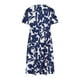 thumbnail image 4 of Puntoco Vestido Mujer Cuello Redondo Estampado Manga Corta Vestido Cuello Redondo Azul Xxl,Regalos Para Mujer Joven, 4 of 6