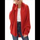 thumbnail image 3 of para Mujer: Suéter Holgado de Punto con de Murciélago y Gran Tamaño. Rojo Óxido Talla Única, 3 of 10