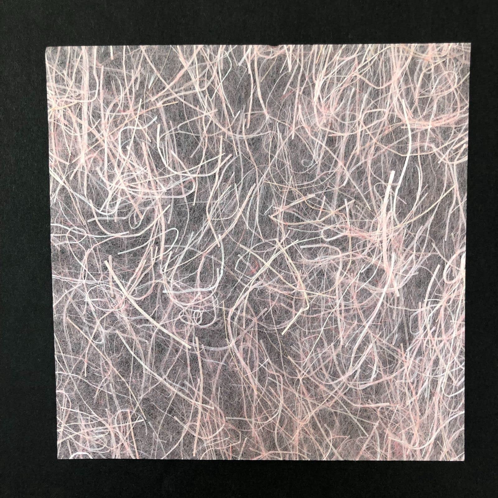 Japanese Mino Washi Origami Paper – Ogura Aka Red, 6.1" Square, 20 Sheets, Natural Hemp Fiber, Made in Japan