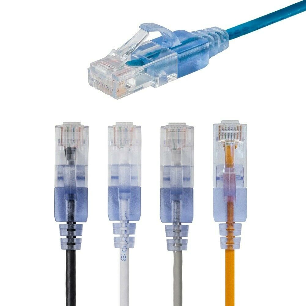 5x 50FT CAT6A RJ45 Ethernet Network Patch Cable Copper 10G Slim 30AWG 5 5x 50FT CAT6A RJ45 Ethernet Network Patch Cable Copper 10G Slim 30AWG 5