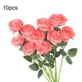thumbnail image 3 of Billuyoard 10pcs plants rose artificial flower single in carefully vase decoration home decoration rose, rose home plants Decoración Polvo de sandía, 3 of 6
