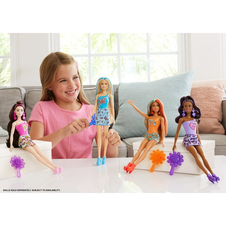Barbie Color Reveal Rainbow Inspired Series Doll Accessories with 6 Surprises Color Change Bodice
