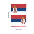 thumbnail image 3 of Tapestry Wave Serbian Flag Tapestries For Bedroom Living Room Dorm Party Wall Decor (40" X 60"), 3 of 7