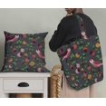 thumbnail image 4 of Soimoi Velvet Fabric Check & Toucan Bird Decor Fabric Printed Yard 58 Inch Wide, 4 of 4