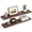Walnut-Live Edge, 36inch, 2Packs, variant on Floating Shelves For Wall Decor  8" Deep Rustic Solid Elm Wood Mounted With Invisible Bracket Living Room Bathroom Bedroom Kitchen 20 Inch Set Of 2