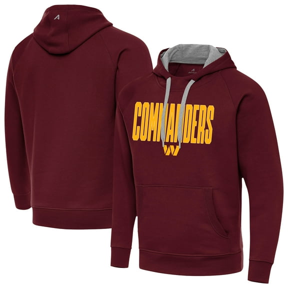 Men's Antigua Burgundy Washington Commanders Victory Hoodie