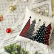 thumbnail image 4 of Funda de almohada con diseño de árbol de Navidad en acuarela, 18.0 x 18.0 in, invierno, 4 of 5