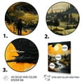 thumbnail image 3 of Designart "The Dark Drama of Yellow Storms" Landscape & Nature Wall Decor, 3 of 5