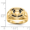 thumbnail image 3 of 14k Yellow Gold AA Diamond Mens Band Ring, 3 of 7