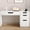 White, variant on DreamCurship 52 inch White Desk with 4 Storage Drawers, Home Office Desk for Small Spaces, Computer Desk with File Cabinet, White
