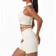 thumbnail image 2 of Sujetador deportivo para mujer Túnica Solapa Yoga Sujetador Belleza Espalda A prueba de golpes Fitness Entrenamiento Bra Blanco S, 2 of 7