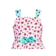 thumbnail image 4 of Girls Dress Tank Floral Bow Tie Summer Sundress 7 Years, 4 of 6