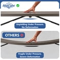 thumbnail image 6 of HaiCube 6FT Folding Table, Heavy Duty Portable Table, Waterproof HDPE, Foldable for Picnic, Party, Camping, Dining, BBQ, Indoor & Outdoor, Khaki, 6 of 10