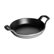 Staub Cast Iron 4.5" Mini Round Gratin Baking Dish - Graphite Grey