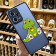 thumbnail image 3 of Funda mate para Redmi NOTE 12 11 10 11S 10S 9 9S 9T 8 7 6 5 4 3PRO PLUS 4G 5G Funda Coque Capa Shell lindo cocodrilo de dibujos animados, 3 of 5