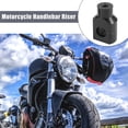 thumbnail image 3 of Unique Bargains 1 Pair Fit for 7/8' 22 mm Motorcycle Handlebar Handle Mounting Riser Clamp Mount Black, 3 of 7