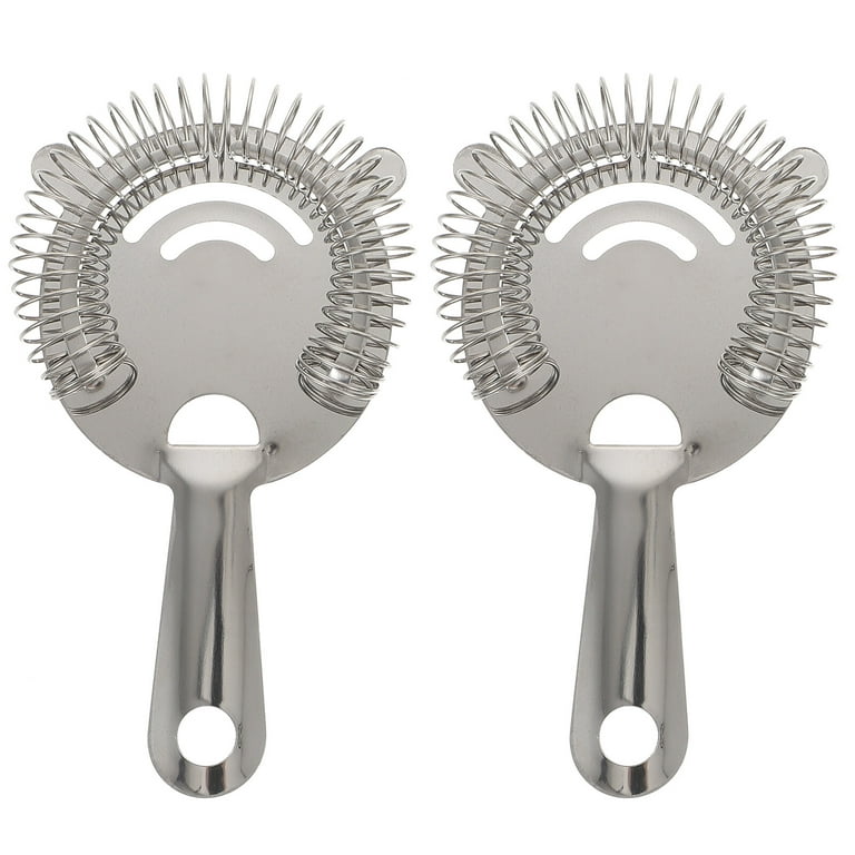 Cocktail Strainer, Bar Strainer, Ice Strainer, Stainless Steel Barware, Ice  Filtering Tool2pcs Stainless Steel Cocktail Strainers Ice Strainers For