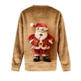 thumbnail image 4 of Christmas Sweatshirt for Women Fleece Lined Long Sleeve Crewneck Pullover Top Multicolor XXL, 4 of 5