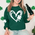 thumbnail image 5 of hotojiny St. Patrick's Day Sweatshirts for Women Fashion Long Sleeve Crewneck Cute Pullover Tops Lounge Loose Soft Shirts, 5 of 5