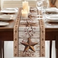 thumbnail image 3 of Table Runners 72 Inches Long Dress Scarves, Vintage Texas Star Wooden Farmhouse Kitchen/Dining Table Runner, Coffee Tablerunners, Farmhouse Berry Country 16x72 Inch, 3 of 9