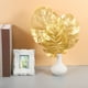thumbnail image 2 of 12 hojas decorativas artificiales de simulación dorada de Monstera para la decoración del banquete de boda en casa (tamaño S + tamaño M + tamaño L, 4 para cada tamaño), 2 of 4