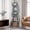 BLUE, variant on Finmind 5-Tier Corner Shelf, Modern Wavy Corner Bookshelf, Tall Bookcase Shelf for Living Room, Home Office, Bedroom (Blue)