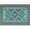 thumbnail image 1 of Ahgly Company Indoor Rectangle Persian Light Blue Traditional Area Rugs, 5' x 8', 1 of 4