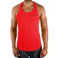 thumbnail image 7 of DEVOPS 3 Pack Men's Y-Back dry Fit Muscle Gym Workout Tank Top (Large, Black/Charcoal/Red), 7 of 7
