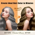 thumbnail image 4 of Chestnut Brown Hair Dye Shampoo 3 in 1, Long-Lasting Herbal Hair Color Shampoo, Instant Magic Hair Dye, Easy Application Shampoo Para Canas for Women Men 16.9 Fl Oz, 4 of 8