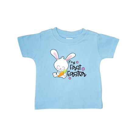 

Inktastic My 1st Easter with Cute Bunny and Carrot Gift Baby Boy or Baby Girl T-Shirt