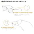 thumbnail image 3 of KANASTAL Blue Light Blocking Glasses for Men Women - Blue Light Filter Glasses TR90 Transparent Frame Comfort Fit for Gaming Computer Screen Use Clear Lens, 3 of 6