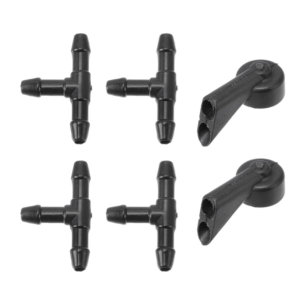 Kit de Boquillas de Lavado de Parabrisas Unique Bargains para Audi A1 (2010-2018) Boquillas de Rociado de Parabrisas Jet de Limpiaparabrisas No. 8E9955985 4 Pcs Conector de Manguera en T