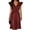 Red, variant on Womens Short Sleeve V Neck Dress Shiny Party V Neck Sleeve Loose Dress