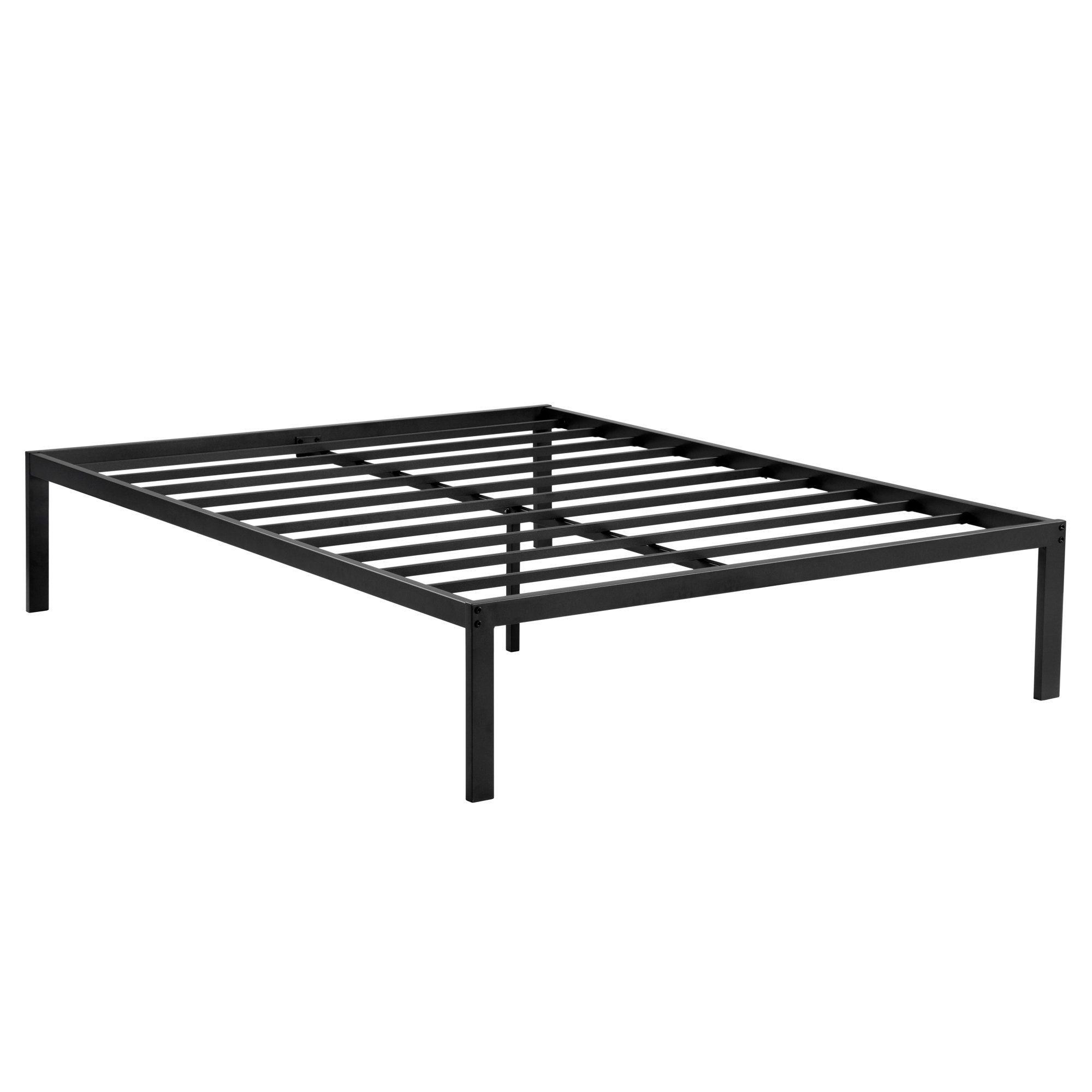 Granrest 14 Black Steel Slat Metal Platform Bed Twin Xl Bed Western