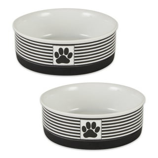 Black & White Chinoiserie Pet Bowls