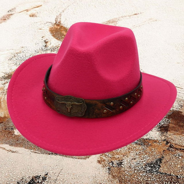 Chapeau Style Cowboy Western Chapeau Melon Jazz Décoration Tête de Vache Chapeau Style Ethnique Bandes de Chapeau Western pour Femmes Bottes de Cowboy pour Chien Chapeau Rancher Chapeau Cowboy Femmes Élargisseur de Chapeau Cowboy Chapeau Calvaire Chapeaux en Toile pour