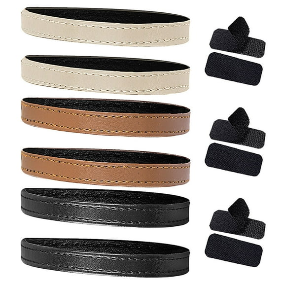 NICEXMAS Women's Shoe Straps with Elastic Rope 3 Pairs Ankle Extenders for Heels Adjustable PU