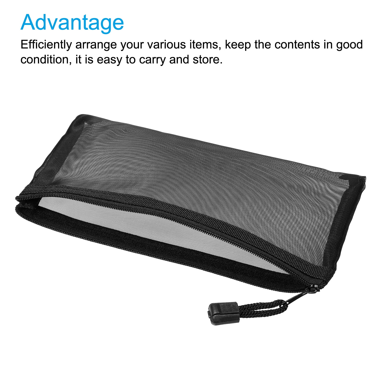 Unique Bargains Durable Zipper Bags for Organizing Supplies 7.9" x 3.9"