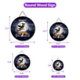 thumbnail image 5 of Happy Halloween Golden Retriever Witch Pumpkins Bats Round Wood Sign Goldens Dog Lover Gifts Idea Hanging Wall Home Decor - 13012, 5 of 5