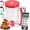 Red, variant on Black Measuring Label Pancake Batter Dispenser for Multi Baking Use