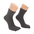 thumbnail image 5 of Unique Bargains 1 Pair Two-toed Socks Comfortable Plush Socks for Women Deep Gray, 5 of 6